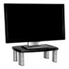 3M Adjustable Monitor Stand, Height Adjusts 1-inch to 5 7/8-inch, Holds 80 lbs, 11-inch Space Between Columns, Silver/Black (MS80B) Size: 15-Inches Wide, Model: MS80B, Gadget & Electronics Store view 1