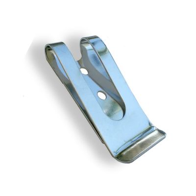 THECLIP.COM Tempered Steel Metal Belt Clip, 661 Nickel Plated, Double mounting Holes!