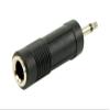 Plugger Mono Jack Female to Mini Male adapter, black view 1