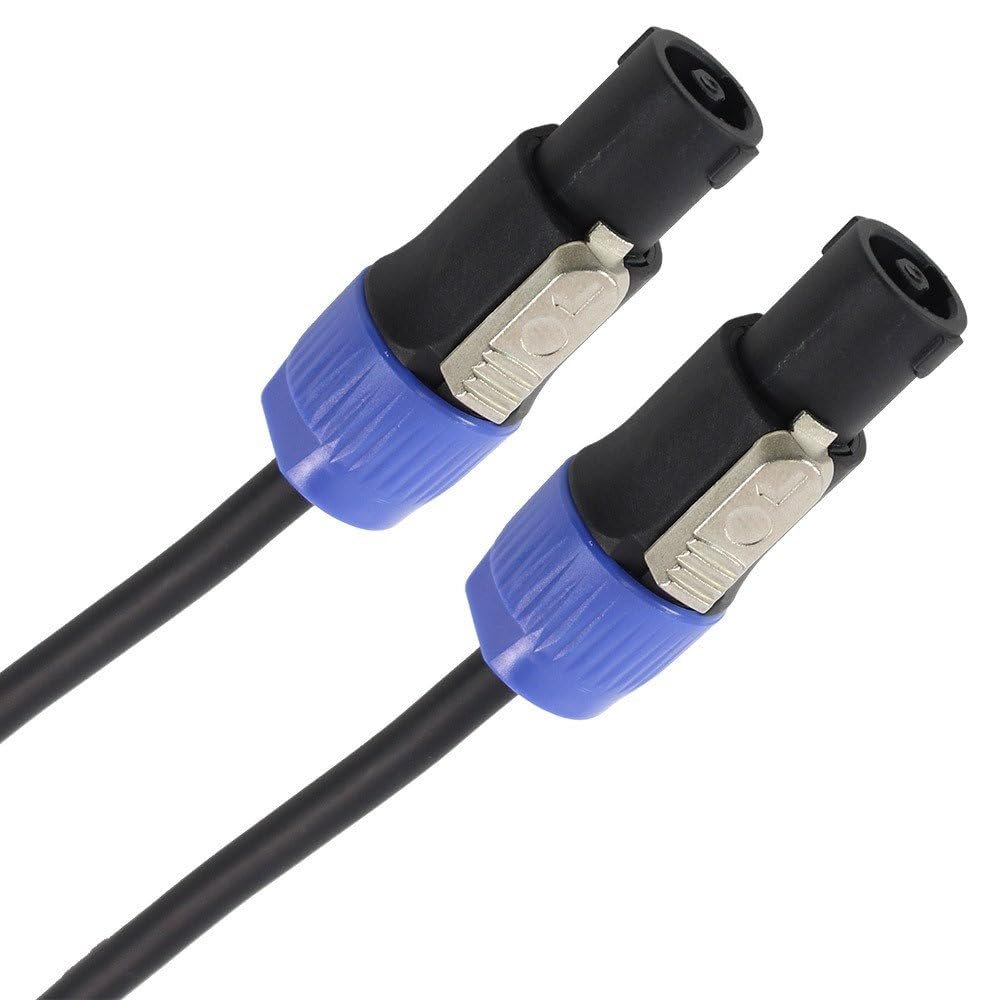 Plugger HP Speakon Cable - Male/Male, 1.5 mm, 10 m, Black