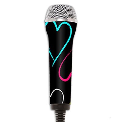 MightySkins Protective Vinyl Skin Decal Compatible with Redoctane Rock Band Microphone Case wrap Cover Sticker Skins Hearts