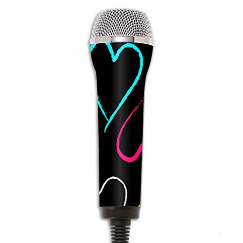 MightySkins Protective Vinyl Skin Decal Compatible with Redoctane Rock Band Microphone Case wrap Cover Sticker Skins Hearts