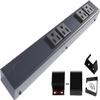 12 Hardwired Power Strip (NO Power Cord), 4 Horizontal Outlets (NOT Tamper Resistant), NO Ears (Without mounting tabs on Both Ends), 15A (NOT a 20 Amp Unit), Black view 1