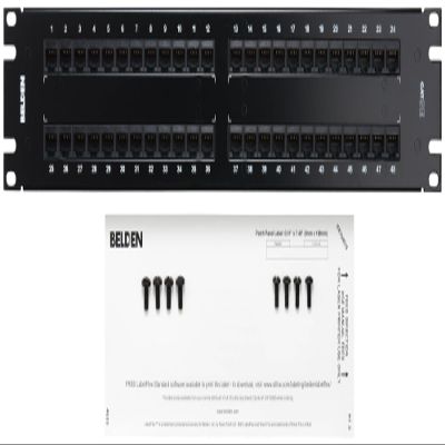 AX103259 CAT5E HD-110 PATCH PANEL 48PORT 2U BK
