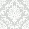 NuWallpaper NUS1935 Ariel Peel & Stick Wallpaper, Grey view 1