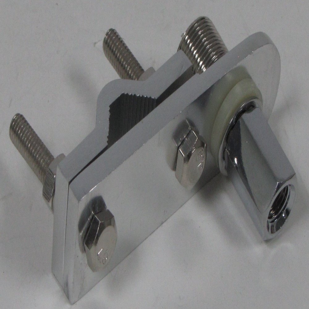 Single Groove Horizontal Aluminum Mirror Mount with SO 239 to 3/8 24 Adaptor