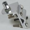 Taurus Single Groove 3 way 4 BOLT aluminum mirror mount bracket w SO-239 stud view 1