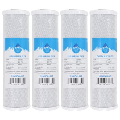 4x Compatible with Home Master Jr TMJrPLUS Activated Carbon Block Filter