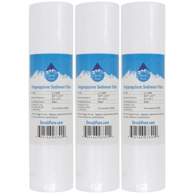 3-Pack Replacement for DuPont WFPFC5002 Polypropylene Sediment Filter