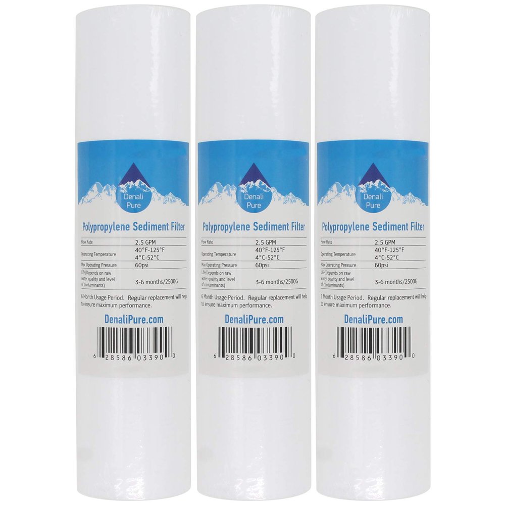 3-Pack Replacement for DuPont WFPFC5002 Polypropylene Sediment Filter