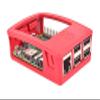 Raspberry Pi RASPBERRY-PI3-CASE Official Raspberry Pi 3 Case, Red/White view 2