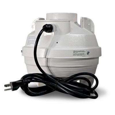 Suncourt 4-Inch Centrax Inline Centrifugal Fan  Quiet Duct Fan for Exhaust, Ventilation, or Inline Boosting, Safety Certified, Simple Installation, 10-Foot Power Cord (TF104-CRD)