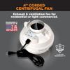 Suncourt 4-Inch Centrax Inline Centrifugal Fan  Quiet Duct Fan for Exhaust, Ventilation, or Inline Boosting, Safety Certified, Simple Installation, 10-Foot Power Cord (TF104-CRD) view 2