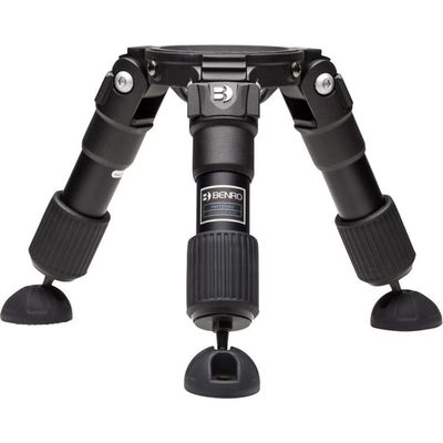 Benro Aluminum Hi-Hat Tripod Heavy-Duty 75mm Bowl Mount Video Tripod with Adjustable Leg Angles, Rubber & Spiked Feet, and Carrying Case for Cinematic, DSLR & Broadcast Production (HH75AV)