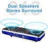 LEFON Multifunction Digital FM Radio Media Speaker MP3 Music Player Support TF Card USB Drive with LED Screen Display and Setting Timing Shutdown Function (Blue) view 2
