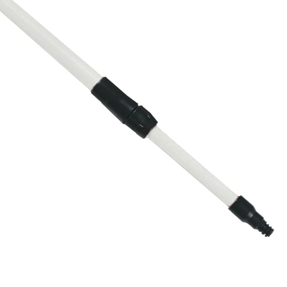 SPARTA 4102002 Spectrum Fiberglass Broom Handle, Mop Handle, Replacement Handle With Acme Threaded Tip For Commercial Cleaning, 4.5 To 8 Feet, White