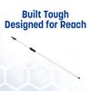 SPARTA 4102002 Spectrum Fiberglass Broom Handle, Mop Handle, Replacement Handle With Acme Threaded Tip For Commercial Cleaning, 4.5 To 8 Feet, White view 4