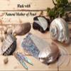 Mother of Pearl 8GB Swivel Thumb Flash Drive Memory Stick USB 2.0 Purple Orchid Flower Butterfly String Strap Lanyard Korean Macrame Tassel Executive Gift view 2