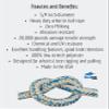 Blue Ox Rope 3/4 Inch by 100 Feet 12 Carrier 24 Strand Arborist Bull Rope White Blue, Made in The USA view 4