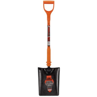 Draper 75169 Expert Taper Mouth Shovel Fully Insulated and Solid Forged,Orange,Black