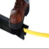 Vestil C-75-24 Extruded Rubber Cord Protector 24Ft. 6600 Lb. Capacity Black view 4