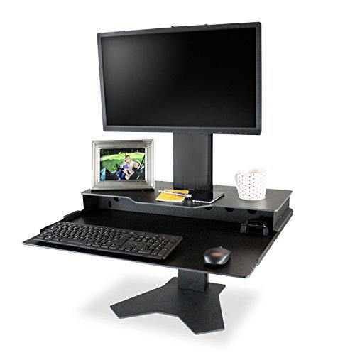 BTOD The Duke Standing Desk Converter for Single Monitor Up to 12 lbs w/VESA Mount - Made in The USA
