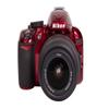 Nikon D3100 Digital SLR Camera with 18-55mm f/3.5-5.6 Auto Focus-S Nikkor Zoom Lens (Red) - (Renewed) view 3