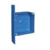 Carlon Lamson & Sessons A52151DR-CAR 4" 2 Gang Blue ENT Quick Connect Smurf Switch/Outlet Box view 1