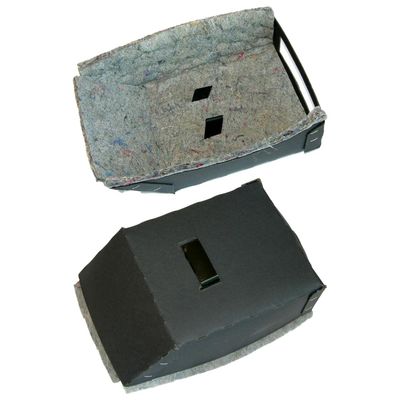Inline Tube Compatible with 1966-70 GM A-Body Speaker Cover, Angle End, Has Clip, 1pc