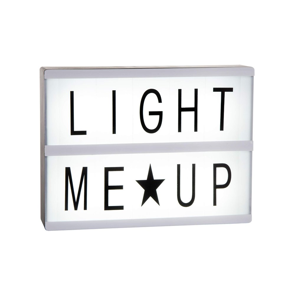 Darice 30006021 Small Led Light Box Sign: 5.875 x 7.875" Sign with 96 Letters
