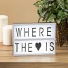 Darice 30006021 Small Led Light Box Sign: 5.875 x 7.875" Sign with 96 Letters view 3