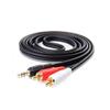 3x 25ft Aux Audio 3.5mm Stereo Male to 2 RCA Y CABLE FOR IPOD MP3 Lot Pack view 1