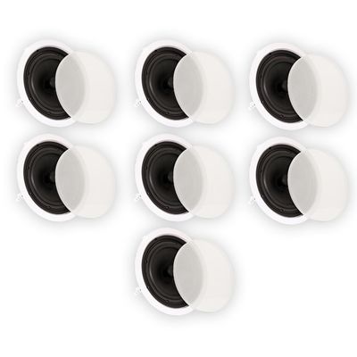 Theater Solutions TS80C in Ceiling 8" Speakers Surround Sound Home Theater 7 Speaker Set