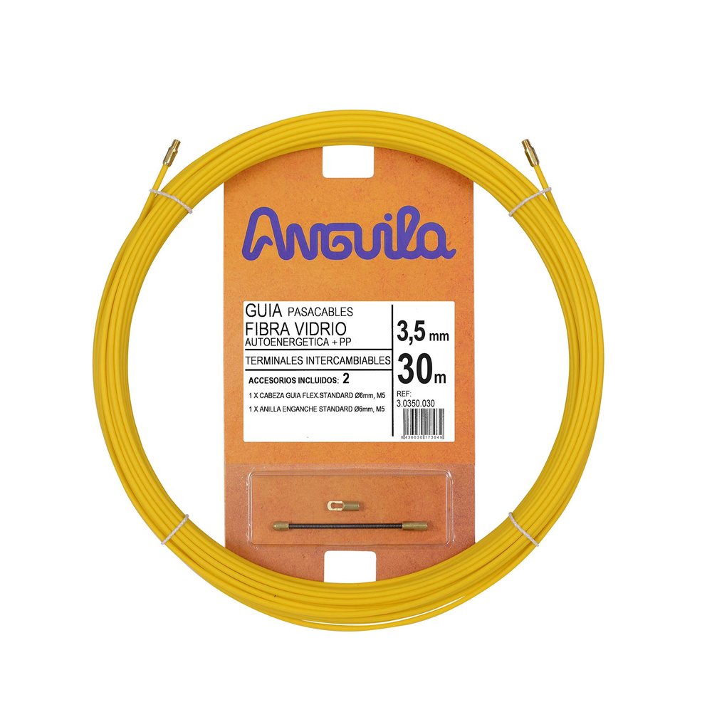 Anguilla Cable Grommet Fiber autoenergetica 3.5 mm 30 m Yellow