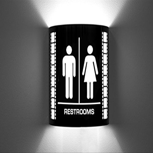Various Specialty Home Theater Sconce Wall Lighting  Cinema Movie Style Sconces  Home Theatre Design Images  USA - Laser Cut (Standard Restrooms)