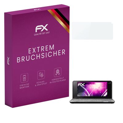 atFoliX Plastic Glass Protective Film compatible with Sony VAIO VGN-P11Z, 9H Hybrid-Glass FX Screen Protector