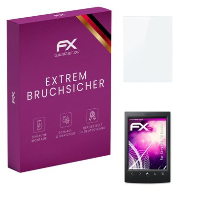 atFoliX Plastic Glass Protective Film compatible with Sony PRS-T2 Reader, 9H Hybrid-Glass FX Screen Protector