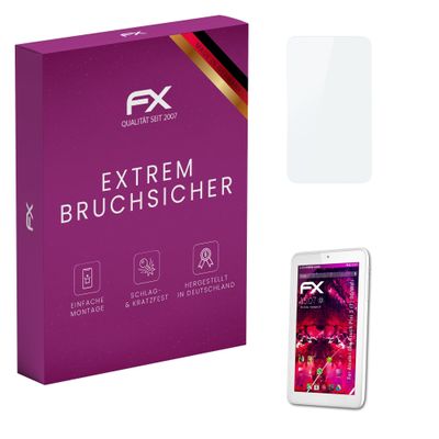atFoliX Plastic Glass Protective Film compatible with Alcatel One Touch Pixi 3 (7) 3G/WiFi, 9H Hybrid-Glass FX Screen Protector