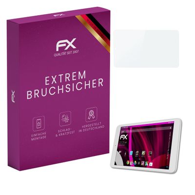 atFoliX Plastic Glass Protective Film compatible with Alcatel One Touch Pixi 3 (8) 3G/WiFi, 9H Hybrid-Glass FX Screen Protector