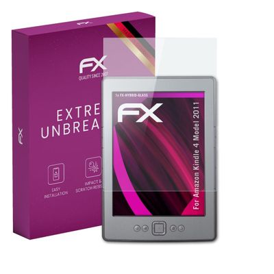 atFoliX Plastic Glass Protective Film compatible with Amazn Kindl 4 Model 2011, 9H Hybrid-Glass FX Screen Protector