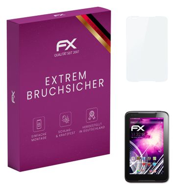 atFoliX Plastic Glass Protective Film compatible with Lenovo Idea Tab A1000, 9H Hybrid-Glass FX Screen Protector