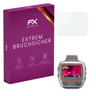 atFoliX Plastic Glass Protective Film compatible with Garmin Forerunner 310XT, 9H Hybrid-Glass FX Screen Protector