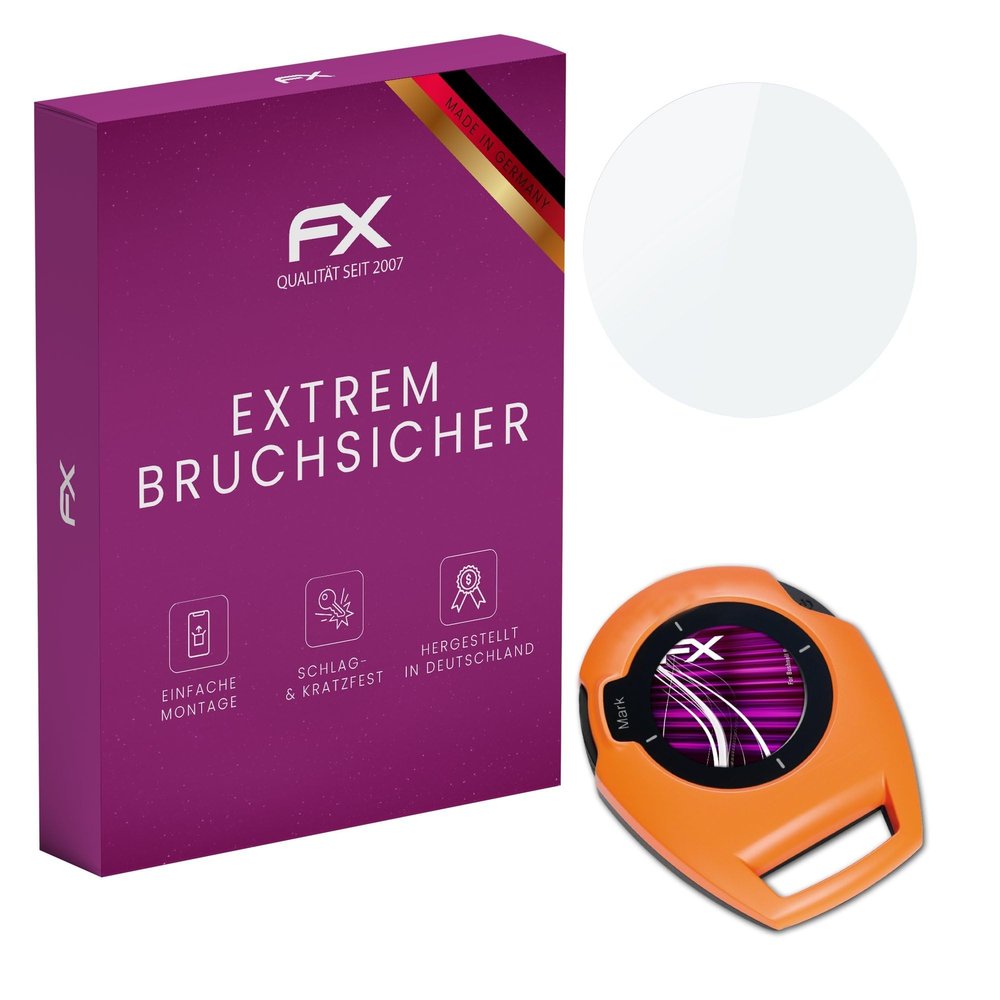 atFoliX Plastic Glass Protective Film compatible with Bushnell BackTrack, 9H Hybrid-Glass FX Screen Protector