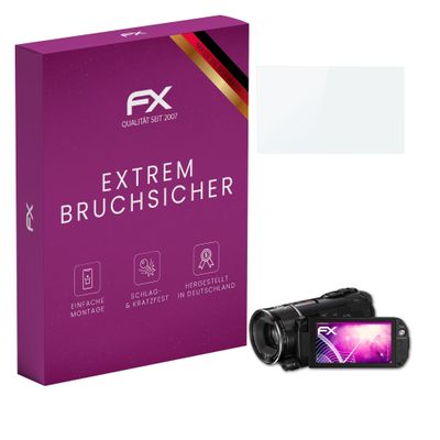 atFoliX Plastic Glass Protective Film compatible with Canon Legria (Vixia) HF S21, 9H Hybrid-Glass FX Screen Protector