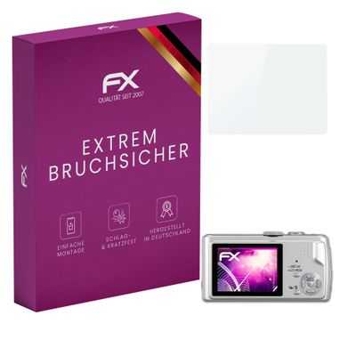 atFoliX Plastic Glass Protective Film compatible with Panasonic Lumix DMC-TZ1, 9H Hybrid-Glass FX Screen Protector