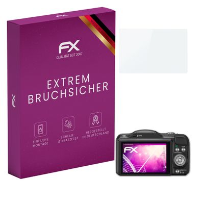 atFoliX Plastic Glass Protective Film compatible with Panasonic Lumix DMC-GF5, 9H Hybrid-Glass FX Screen Protector