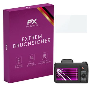 atFoliX Plastic Glass Protective Film compatible with Olympus SP-800UZ, 9H Hybrid-Glass FX Screen Protector