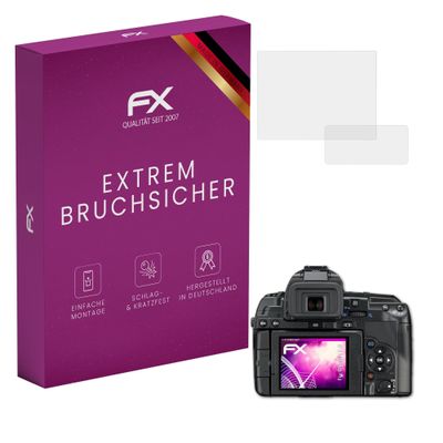 atFoliX Plastic Glass Protective Film compatible with Olympus E-5, 9H Hybrid-Glass FX Screen Protector (Set of 1)
