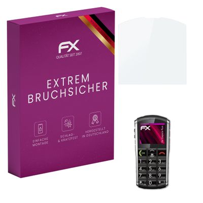 atFoliX Plastic Glass Protective Film compatible with Emporia Pure, 9H Hybrid-Glass FX Screen Protector