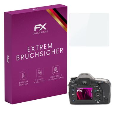 atFoliX Plastic Glass Protective Film compatible with Pentax K10D GP, 9H Hybrid-Glass FX Screen Protector